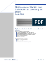 Rejillas de ventilación para instalación en puertas y suelos