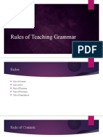 Rules of Teaching Grammar