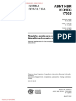 NBR ISO IEC 17025 - 2006 - Requisitos Gerais para Competencia de Laboratorios de Ensaio e Calibracao