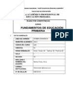 Findamentos de Educación Primaria