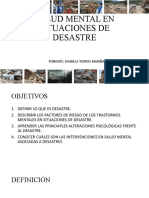 Salud Mental en Situaciones de Desastre