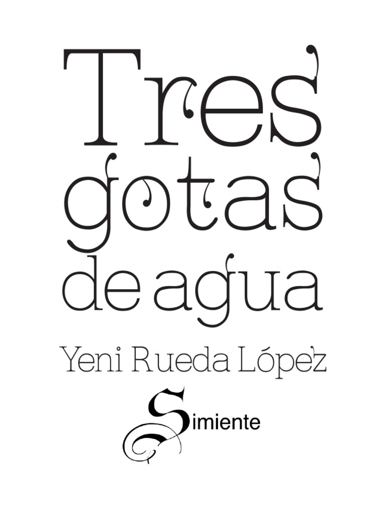 Tres Gotas de Agua PDF