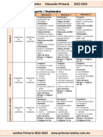 Septiembre - 2do Grado Dosificación (2022-2023)