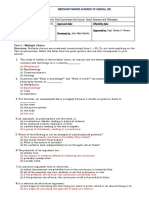 Final Exam NGEC10 Social Siences and Philosophy