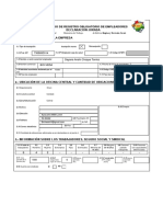 Formulario de Registro Obligatorio de Empleadores Declaración Jurada