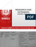 WMSU Extension Agenda 2023-2028 Goals