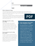 Rotating Power Outages Fact Sheet