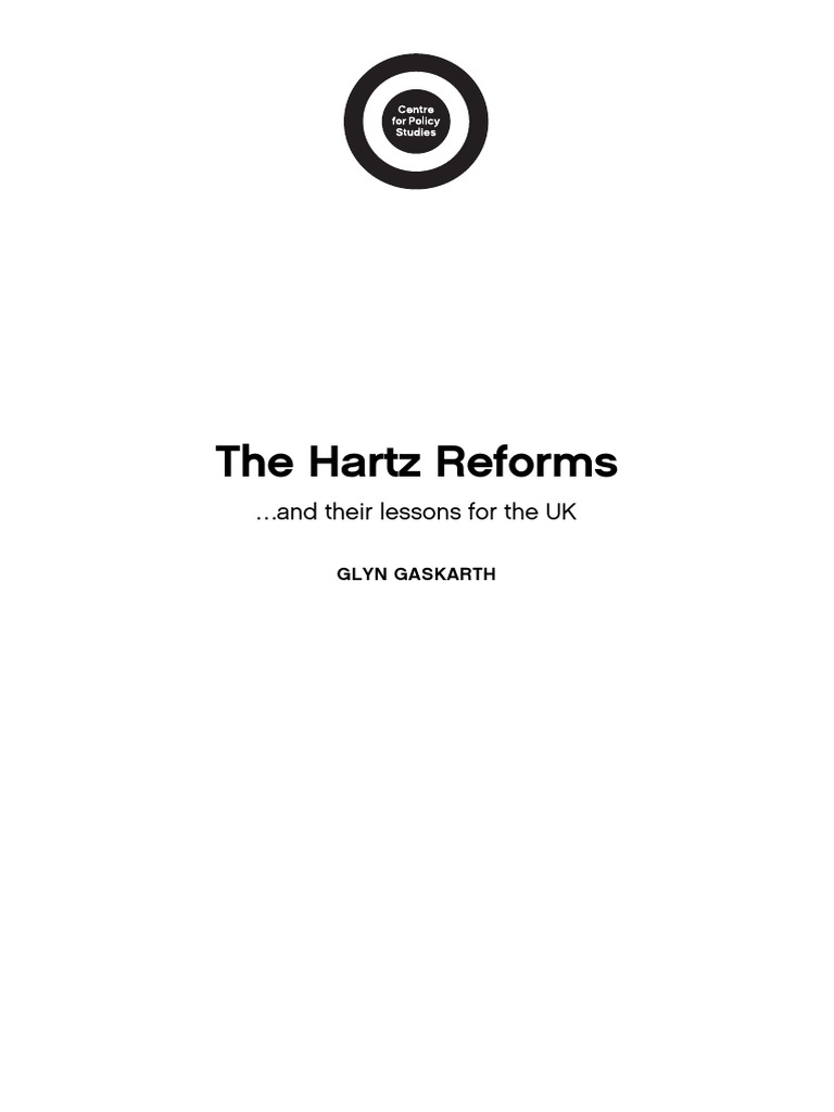 Lessons from Hartz Reforms for UK | PDF | Welfare | Unemployment Benefits