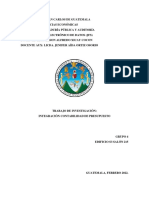 Grupo 4, Salon 215, Integracion de Contabilidad Presupuesto