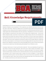 BJJ Belt Knowledge Requirements