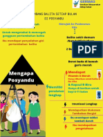 Menimbang Balita Setiap Bulan Di Posyandu PDF Poster