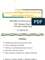 Lecture Note 04 - Bond Yield and Interest Rate Structure