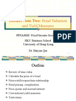 Lecture Note 02 - Bond Valuation and Yield Measures