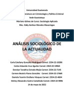 Tarea 12. Análisis Sociológico de La Actualidad. Caso Guatemala