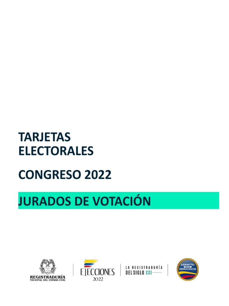 Jurados de Votacion PDF Distrito electoral Votación