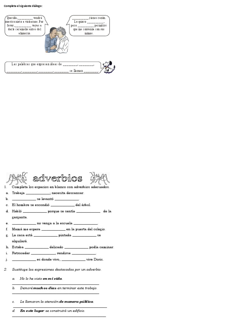 Adverbios 1 | PDF | Adverbio | Gramática