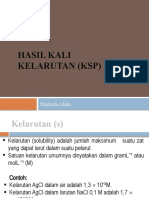 Hasil Kali Kelarutan (KSP)