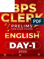 Ibps Clerk English - PDF Day - 01 1