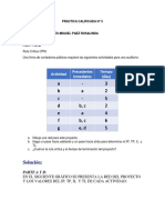 Practica Calificada - Pert - CPM Resuelto