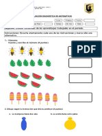 DIAGNOSTICO 1° MATEMÁTICAS WORD Ok