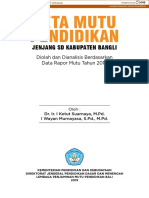 Peta Mutu Pendidikan: Jenjang SD Kabupaten Bangli