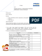 5° Grado: Revisamos textos sobre compromisos y metas grupales