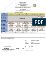 G11 Rankine Class Schedule