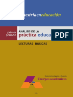 ANTOLOGÍA Análisis de la práctica educativa. SESION 1 LECTURA DE CECILIA FIERRO