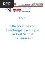 FS 1 Learning Episode 3 | PDF | Teachers | Learning