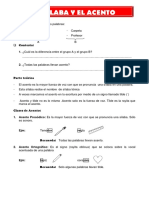 La sílaba tónica y el acento ortográfico: diferencias y clasificación de palabras