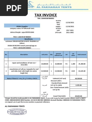 tax invoice