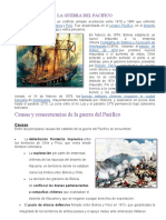 La guerra del Pacífico: conflicto entre Chile, Bolivia y Perú por el control del desierto de Atacama