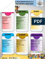 Jadwal Mapel 2a 2022