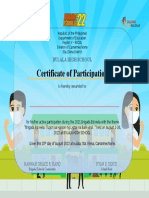 2022 Brigada Cerificate of Participation Template Volunteer