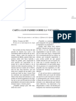 Carta A Los Padres Sobre La Vocacion - Carlo Maria Martini