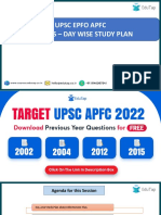 Day Wise Study Plan For APFC