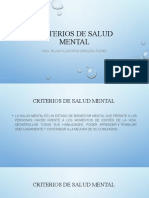 Criterios de Salud Mental