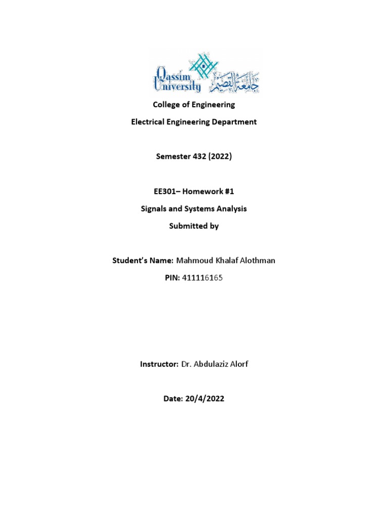 Homwork 1 PDF