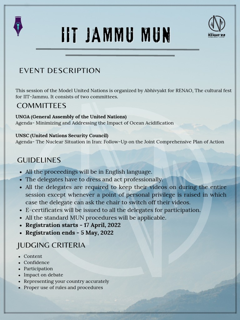 625ef999efa60 MUN Rulebook | PDF