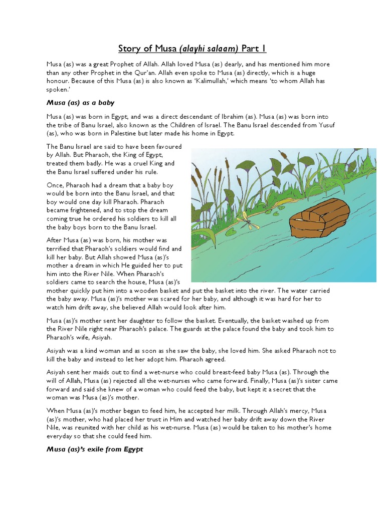Story Of Musa As P1 Pdf Moses In Islam