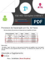 Processos de separação por absorção e esgotamento