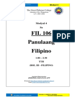 FINALS - LIT 106 Panulaang Filipino