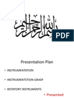 Instrumentation in Dentistry