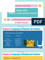 4.1 Module 2.2 Language of Relations  Functions (1)