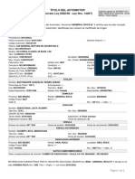 Título Del Automotor (Decreto Ley 6582/58 - Ley Nro. 14467) : Oblea M.E.y F.P.N°31/14 Nro.