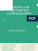 TCW Origins and History of Globalization