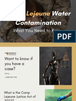 Camp Lejeune Water Contamination Lawyers