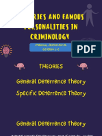 General Deterrence Theory and Specific Deterrence Theory