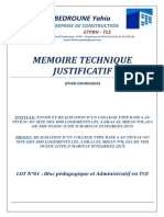 Memoire Technique Type À Adapter