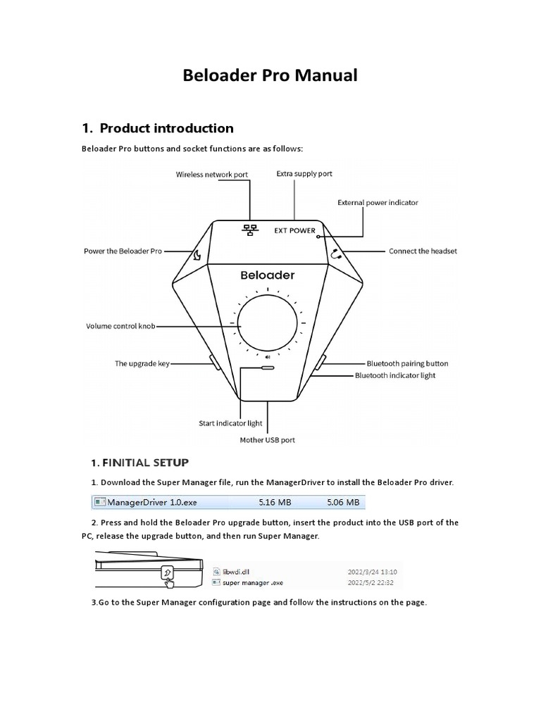 Beloader Pro Manual 1.0 | PDF | Usb | Computer Network
